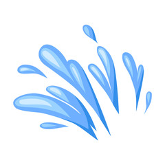 Fototapeta na wymiar Water splash vector icon.Cartoon vector icon isolated on white background water splash.