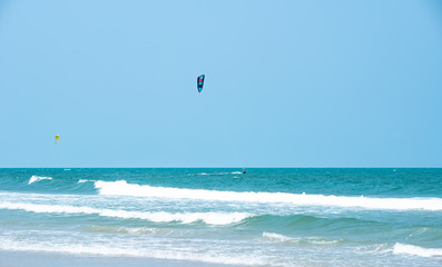 Kitesurfing Thailand Hua hin on a Sunny day