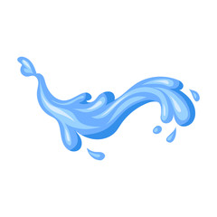 Water splash vector icon.Cartoon vector icon isolated on white background water splash.