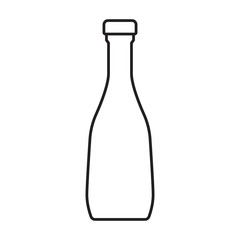 Ketchup vector icon.Outline vector icon isolated on white background ketchup.