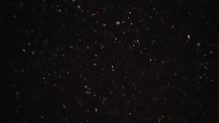 4k Natural Dust Organic Floating particles on black background. Dust in air atmosphere for your projects! Just drop it over your footage and use blending (screen) mode