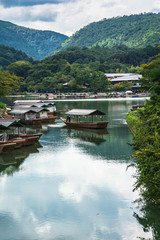 Katsura River in Arashiyama district, Kyoto, Japan
