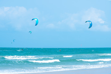 Kitesurfing Thailand Hua hin on a Sunny day