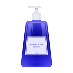 Fototapeta premium Dispenser liquid soap vector icon.Realistic vector icon isolated on white background dispenser liquid soap.