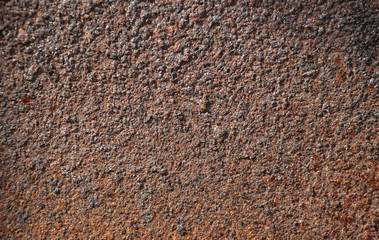 Dark brown rust. Element for the designer, close-up. Background as a texture. full frame.