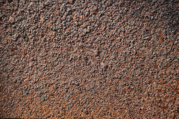 Dark brown rust. Element for the designer, close-up. Background as a texture. full frame.