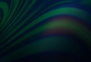 Dark BLUE vector pattern with liquid shapes.