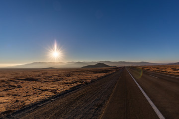 Unterwegs mit dem Auto in Chile.