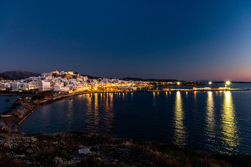 Fototapeta na wymiar Capital town of Naxos, Greece