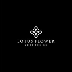 Luxury logo design of flower for beauty and fashion business industry with clear background - EPS10 - Vector.