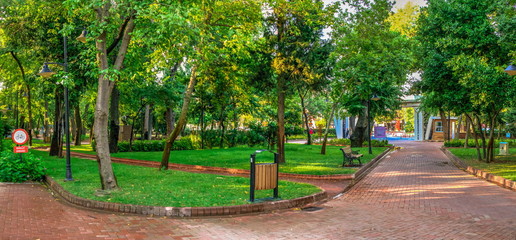 Public Garden of Canakkale in Turkey