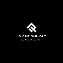Bold monogram logo design of letter Q with black background - EPS10 - Vector.