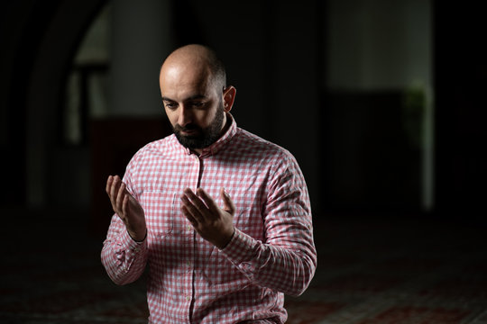 Young Muslim Man Praying
