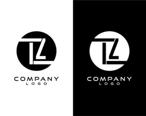 TZL, ZL, LZ letter, initial logo design - obrazy, fototapety, plakaty