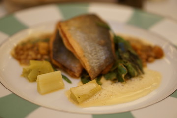 fish and vegetable