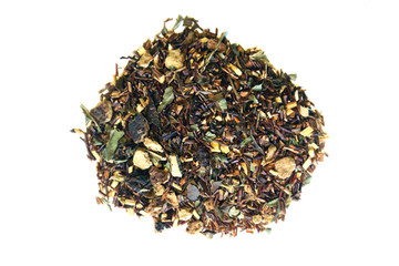 Pile of dried tea leaves