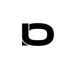 Initial 2 letter Logo Modern Simple Black IO