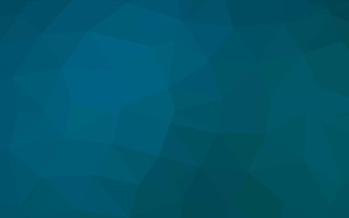 Fototapeta premium Light BLUE vector shining triangular template. Shining illustration, which consist of triangles. Template for a cell phone background.