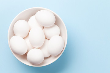 White chicken eggs