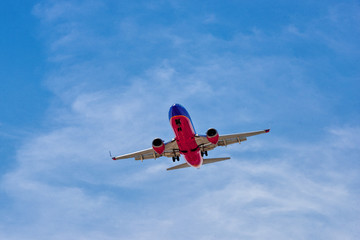 Commercial Jet on final approach