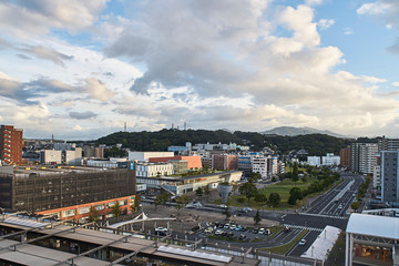 Obraz premium panorama of the city of japan city 