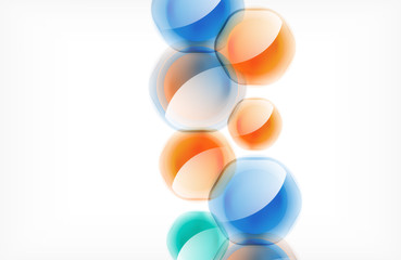 Abstract background - glass shiny transprent hexagon shapes overlapping eath other. Vector Illustration For Wallpaper, Banner, Background, Card, Book Illustration, landing page