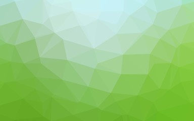 Fototapeta na wymiar Light Green vector polygonal template. Brand new colorful illustration in with gradient. The best triangular design for your business.