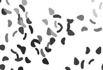 Fototapeta na wymiar Light Silver, Gray vector texture with random forms.