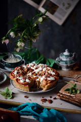 Carrot Cake Cinnamon Rolls with Cream Cheese Frosting..selective focus