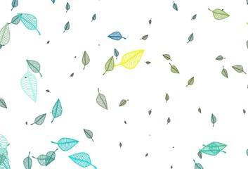 Light Blue, Yellow vector hand painted template.