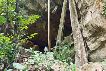 Entrance to a Cave on Koh Lanta, Thailand, Asia