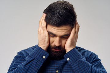 Fototapeta premium young man with headache