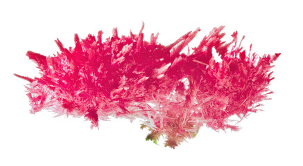 red polycrystal isolated on white
