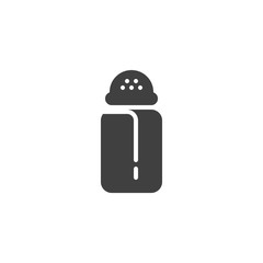Salt bottle vector icon. filled flat sign for mobile concept and web design. Pepper shaker glyph icon. Symbol, logo illustration. Vector graphics