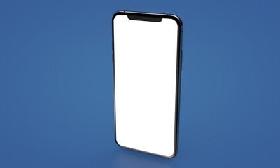 smartphone digital isolated 3d background blue