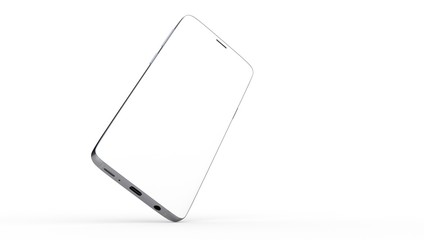 smartphone digital isolated 3d background
