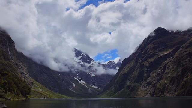 Lake Mariam, Fiordland National Park, New Zealand, timelapse