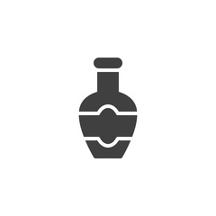 Mayo sauce bottle vector icon. Condiment jar filled flat sign for mobile concept and web design. Ketchup bottle glyph icon. Symbol, logo illustration. Vector graphics