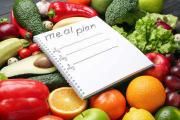 Healthy products with meal plan