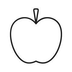 Apple icon vector on white background