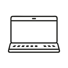 Laptop icon vector on white background