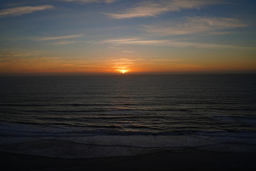 A golden sunset in the Golden State