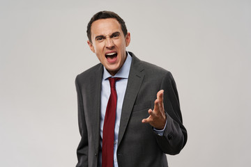 businessman showing thumbs up sign