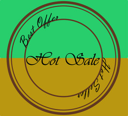 Online business logo for hot sales and best offers. Business icon. Selling symbol.