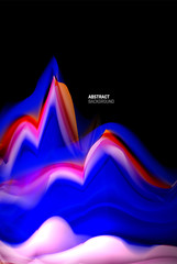 Liquid gradients abstract background, color wave pattern poster design for Wallpaper, Banner, Background, Card, Book Illustration, landing page