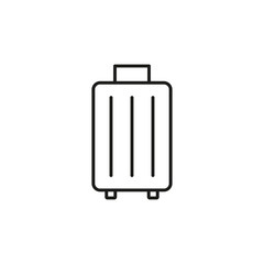 Luggage icon vector on white background