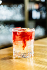 modern cocktail on the table