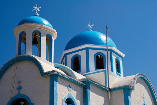 Greek orthodox church in Lipsi island, Greece.