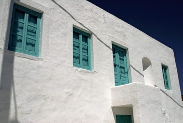 Typical architecture in Lipsi island, Dodecanese islands, Greece.