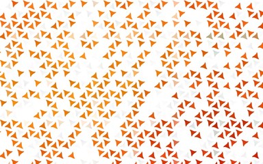 Light Orange vector seamless cover in polygonal style. Illustration with set of colorful triangles. Pattern for design of window blinds, curtains.